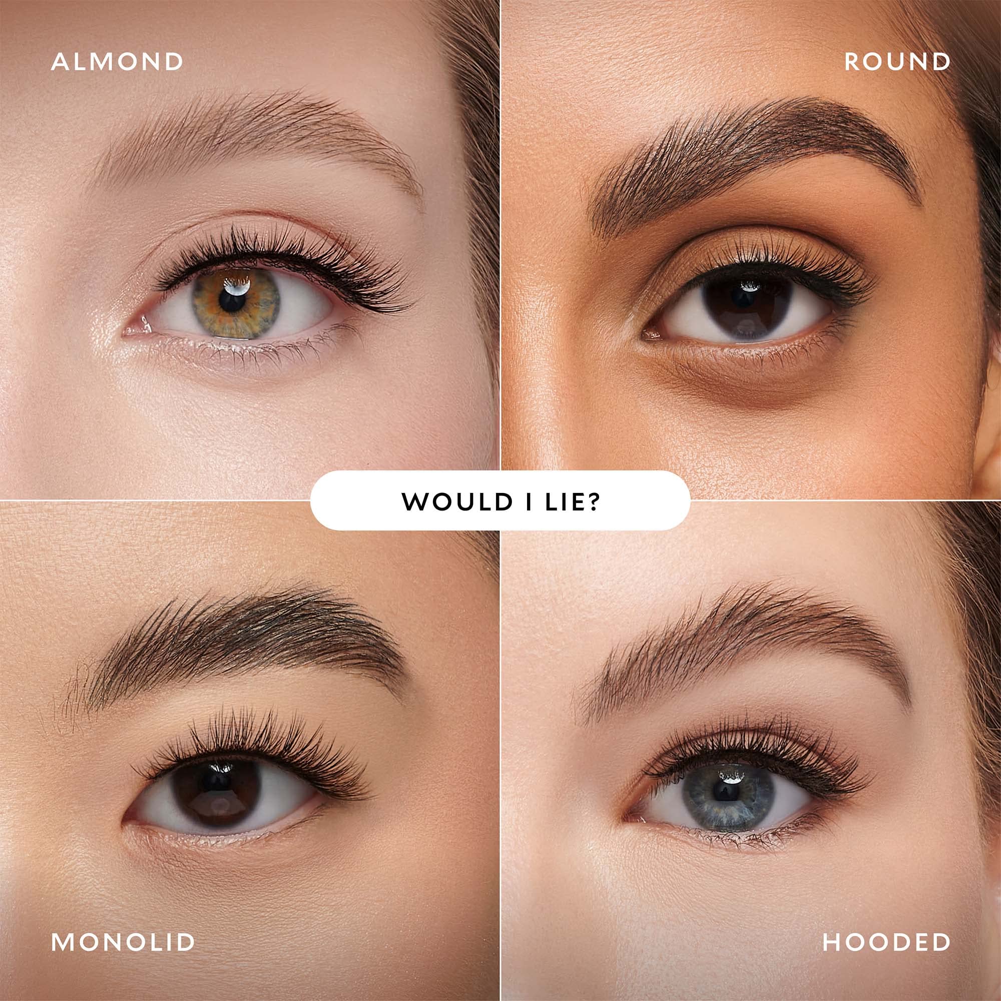 VELOUR Velour Effortless Lashes application shot shows easy placement near lash line.