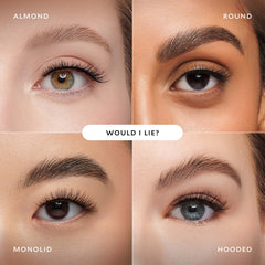 VELOUR Velour Effortless Lashes application shot shows easy placement near lash line.