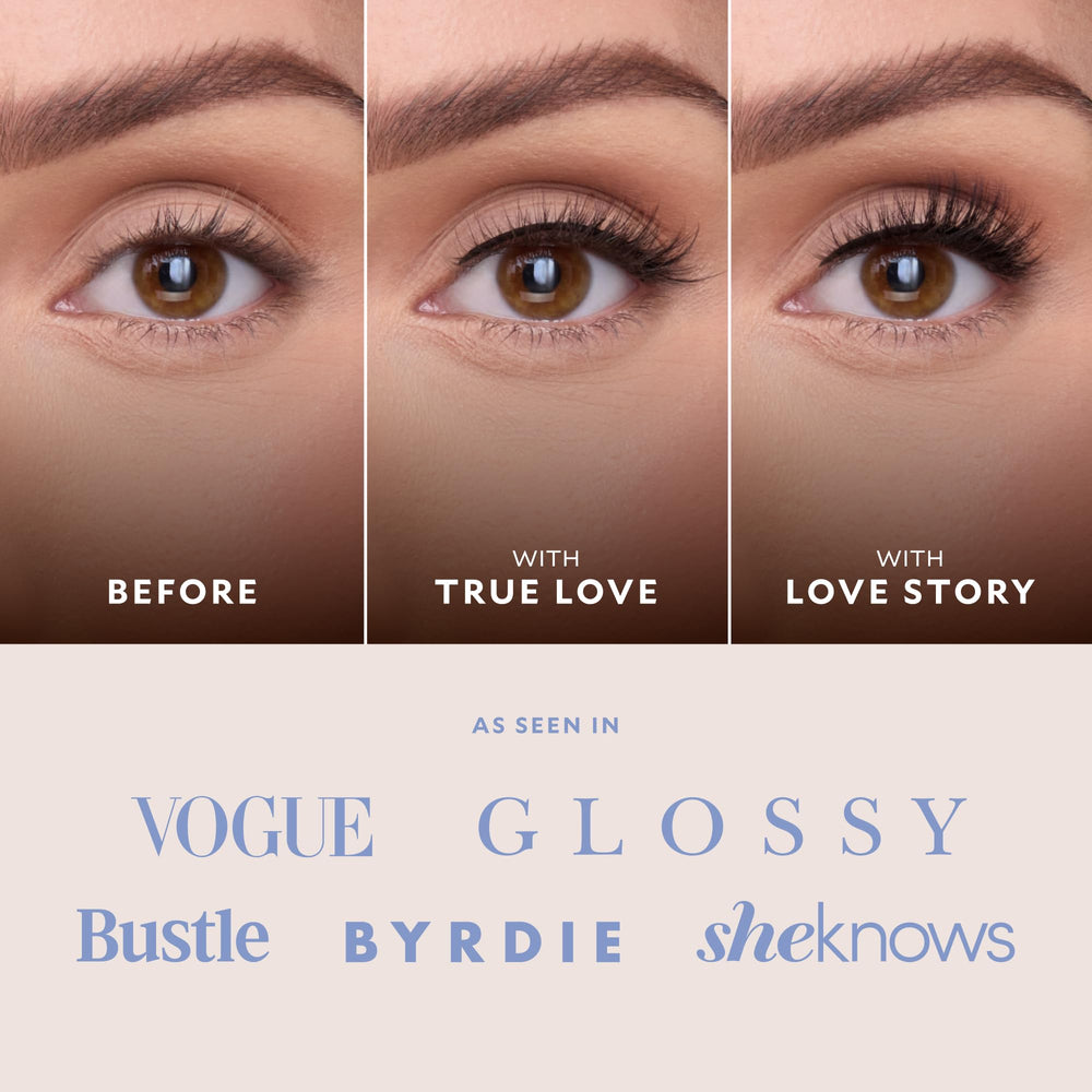 VELOUR Velour Effortless lash strips wear closeup demonstrates up to five uses