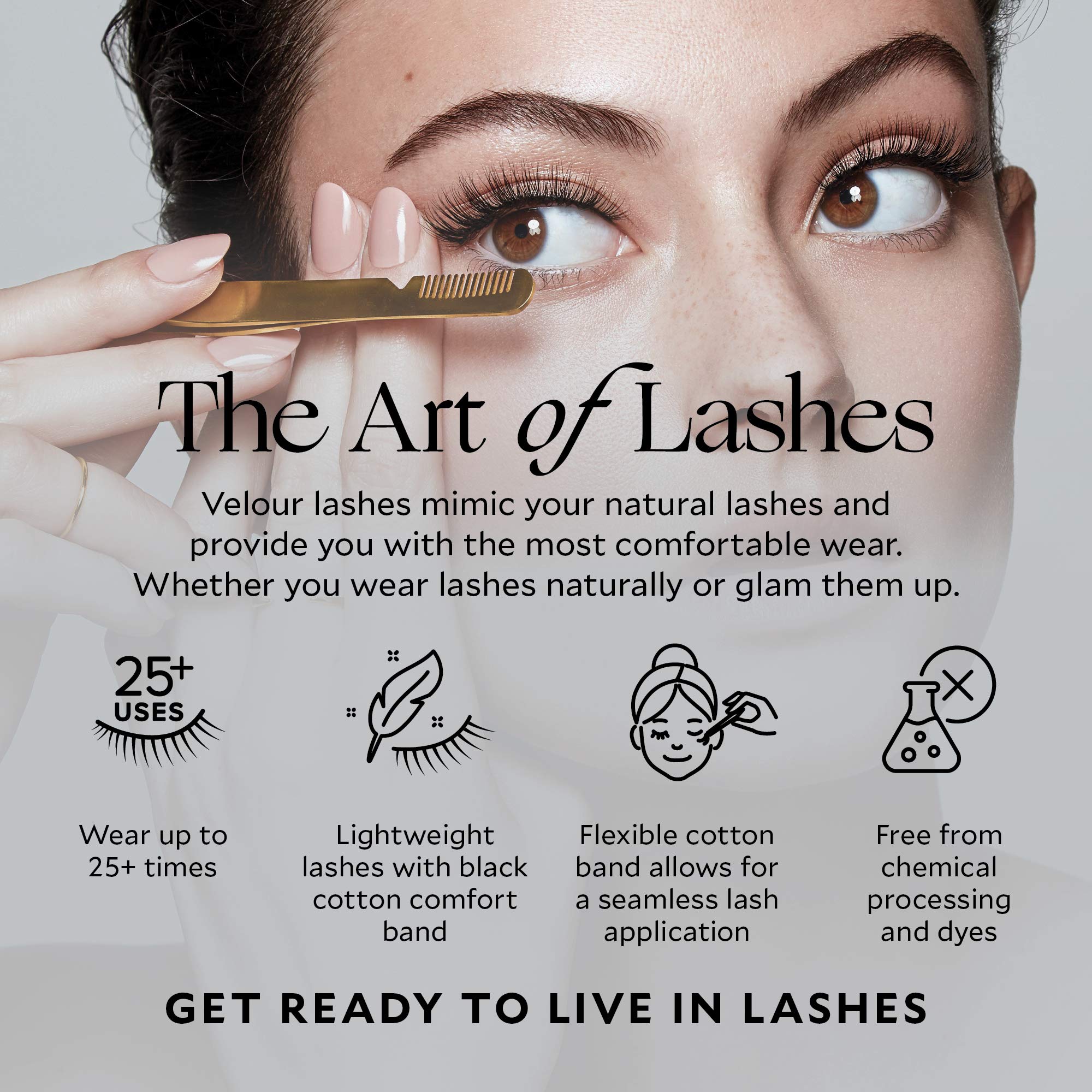 Velour Too Clean Lash Wand brow-brush use for neat brows and primed lashes.