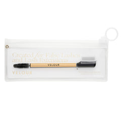 Velour Too Clean Lash Wand dual-ended tool for easy cleansing of lashes and precision grooming.