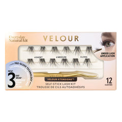 VELOUR Velour-Xtensions kit packaging for easy at-home self-stick lash clusters