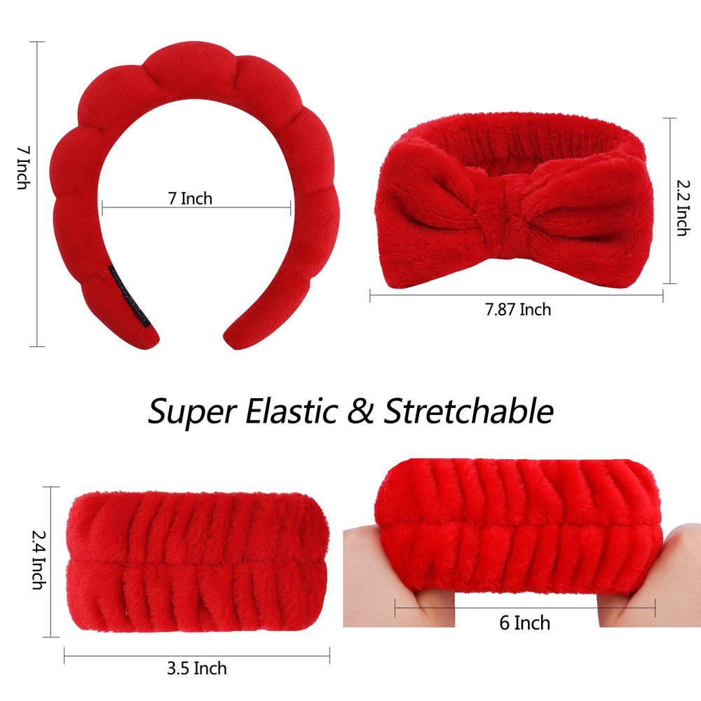 VELSCRUN multi-use headband suitable for yoga, makeup, and facial masking.
