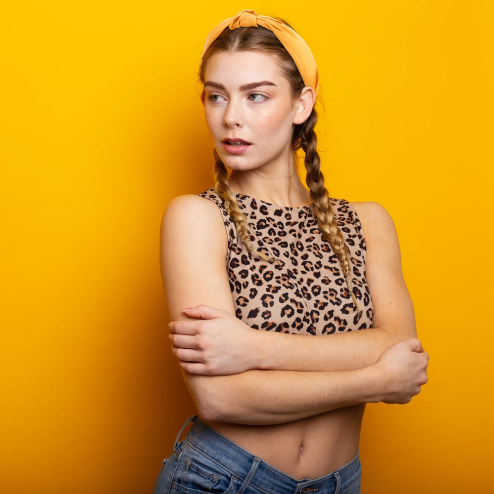 VELSCRUN satin headband soft-touch fabric reduces hair snag and tangling
