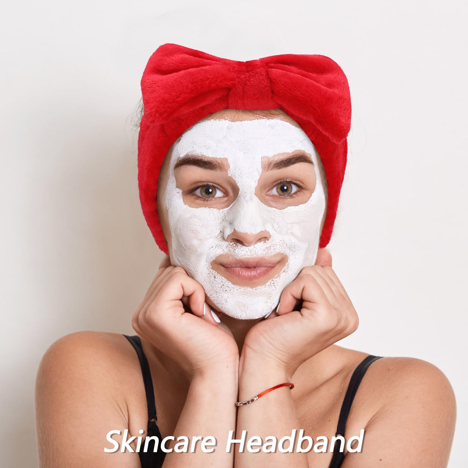 VELSCRUN spa headband with sponge detail supports comfortable cleansing sessions.