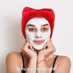 VELSCRUN spa headband with sponge detail supports comfortable cleansing sessions.