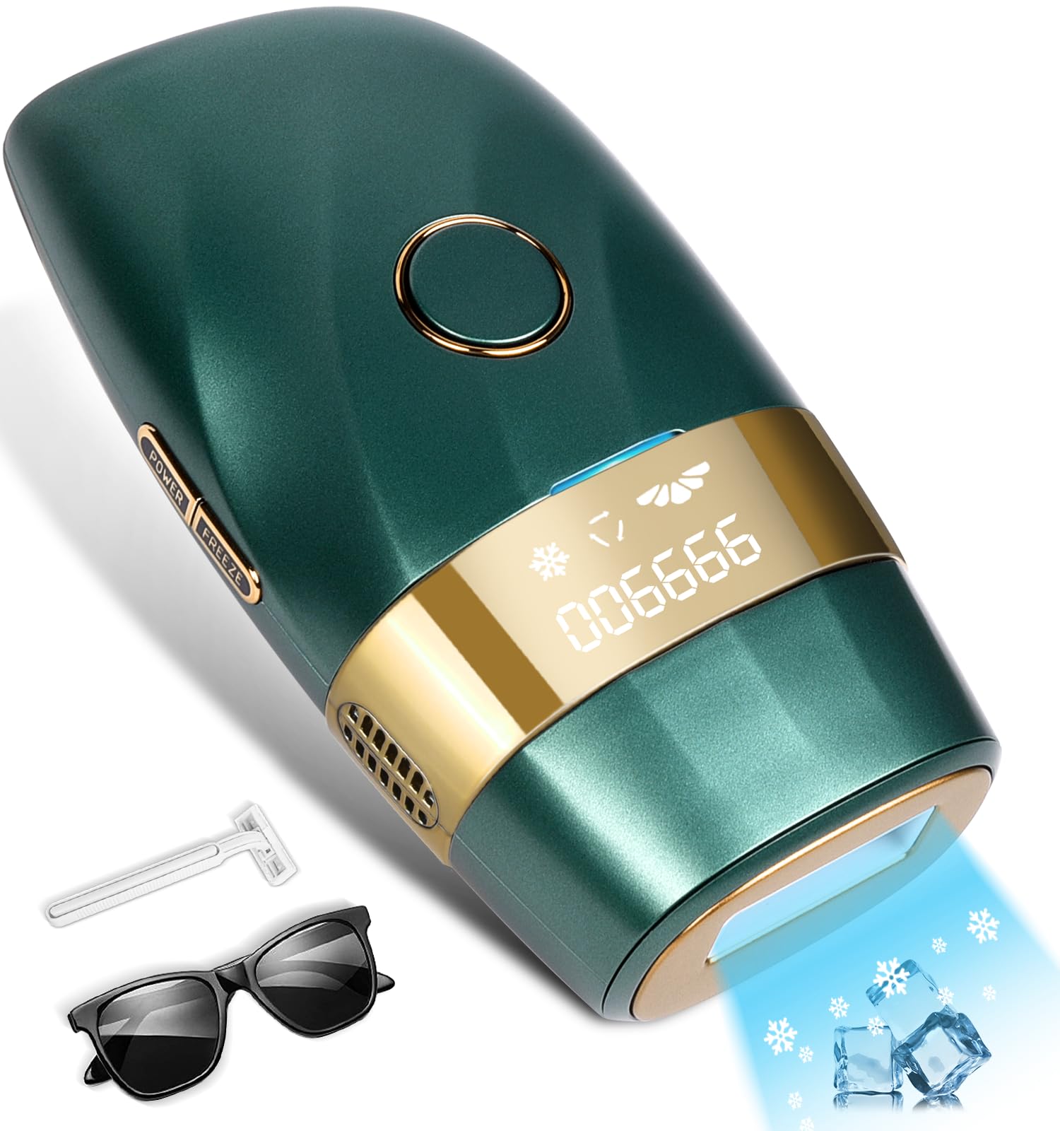 Velvvibe ice-cool-technology close-up showing gentle, comfortable at-home hair removal.