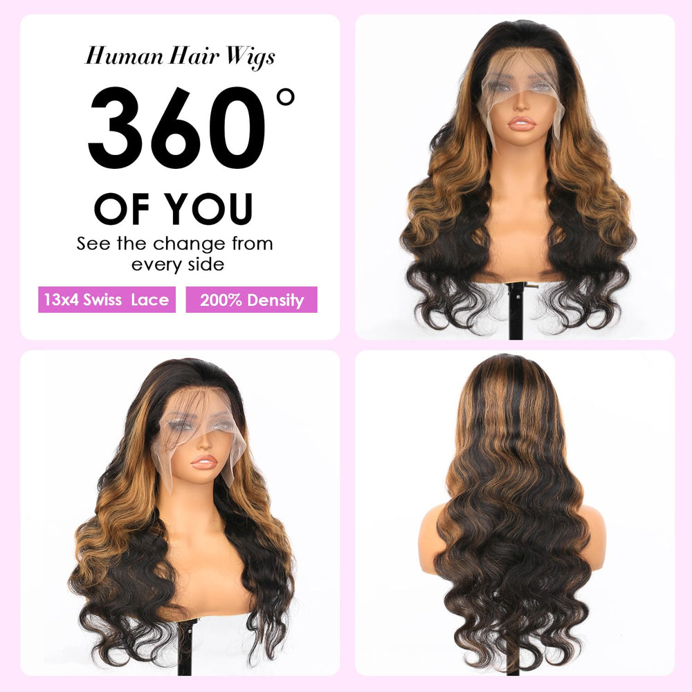 Vemalin 13x4 lace-front pre-plucked hairline for versatile styling.