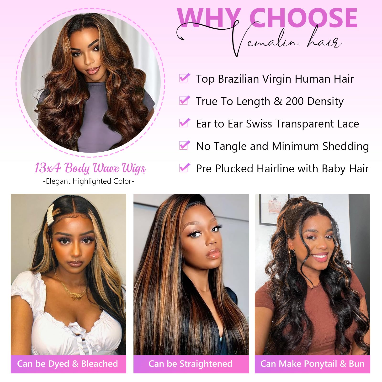 Vemalin balayage-ombre color transition for modern styling options.