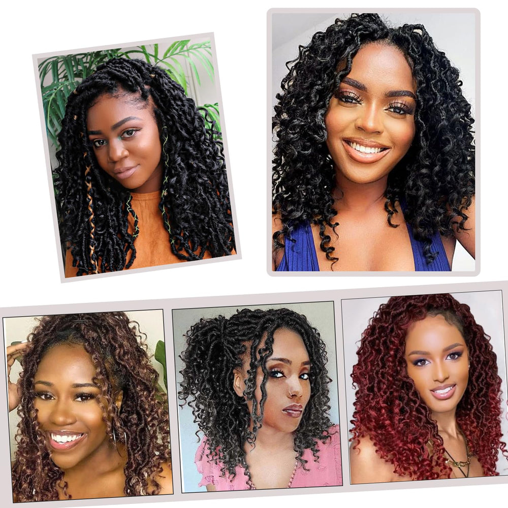 Vemet Goddess Locs crochet hair 8 inch 9-pack kit ready to style