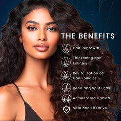 Venanoci Biotin hair-growth serum ingredients close-up.