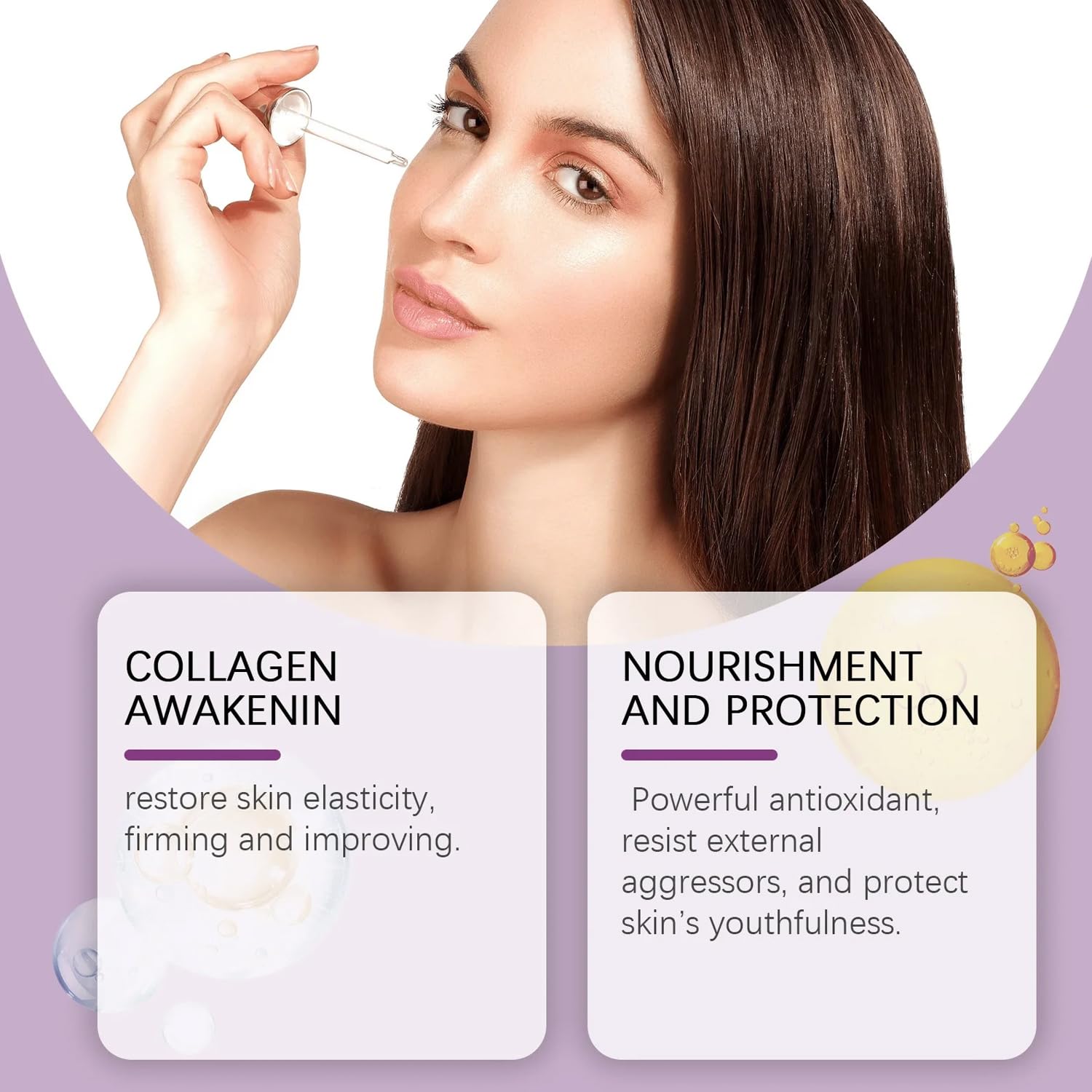 Venature ingredients Bakuchiol and Green Tea support wrinkle appearance and sebum balance