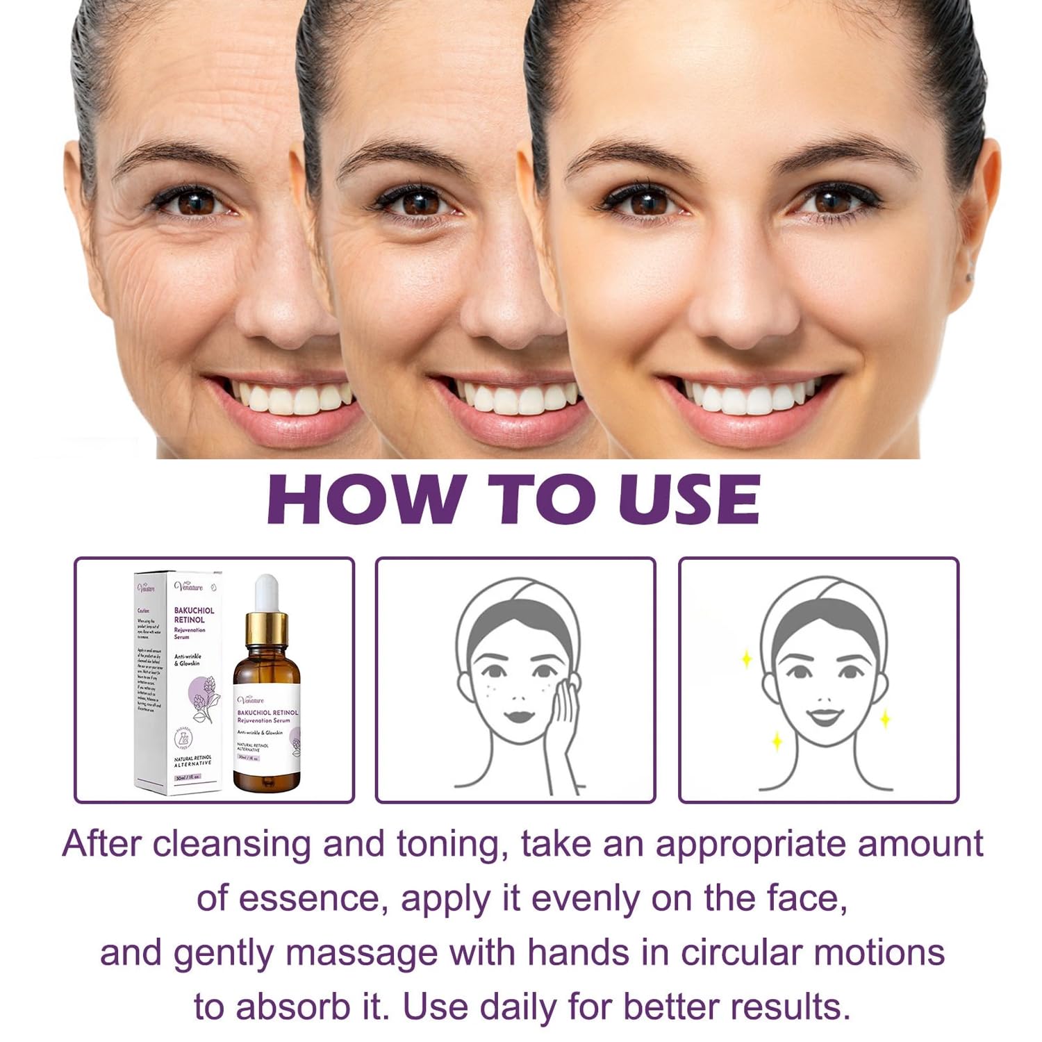 Venature morning skincare routine scene suggests consistent use for vitality