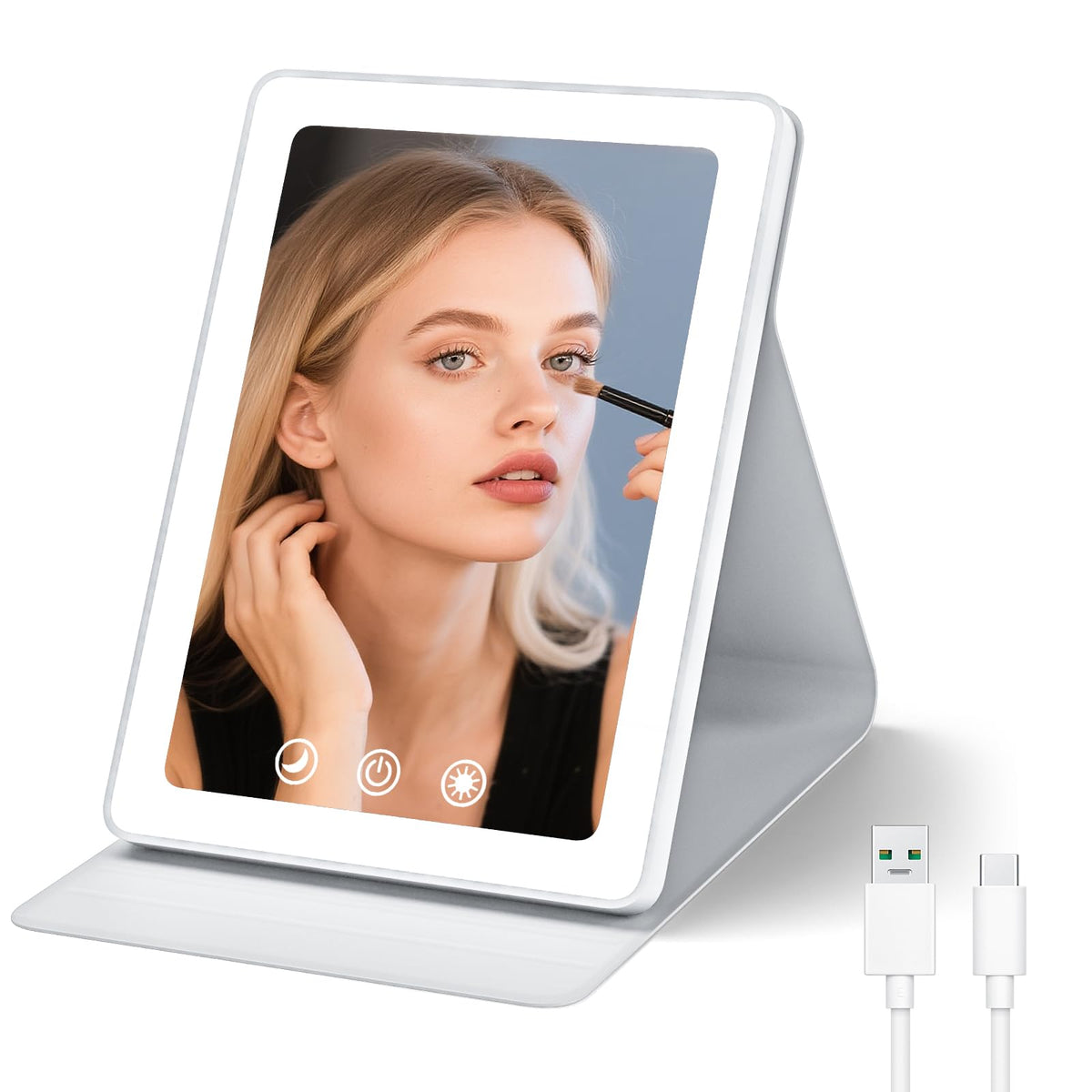 Venigo travel makeup mirror compact view for on-the-go grooming.