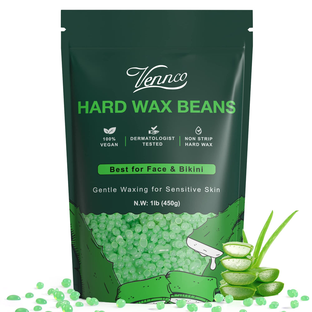 VENNCO hard wax beads for face application deliver precise gentle waxing for delicate areas