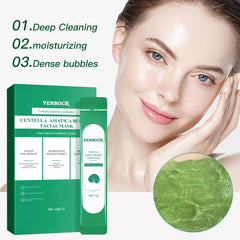 Venrock bubble mask foam forms on skin in seconds for a deep pore cleanse.