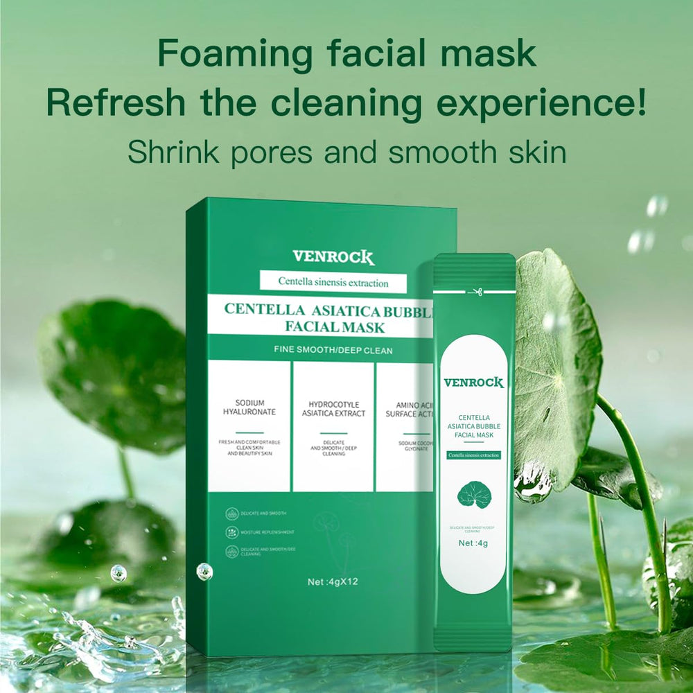 Detail of Centella Asiatica extract highlights calming and soothing formulation.