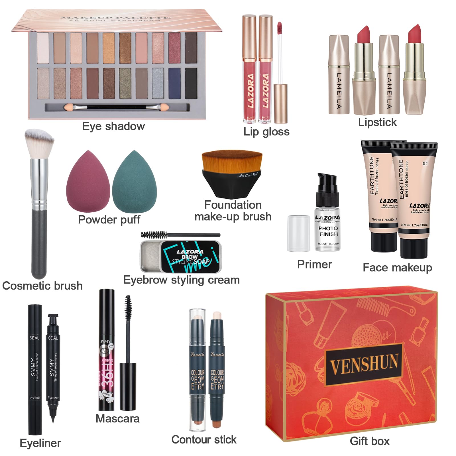 VenShun contour stick and brow cream for precise shaping