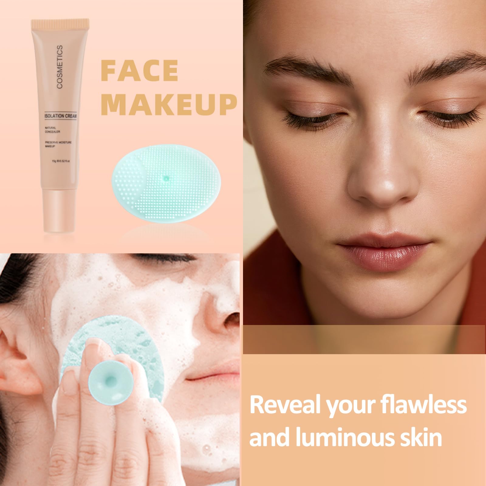 Venshun facial-cleansing-brush closeup highlights gentle skin prep.