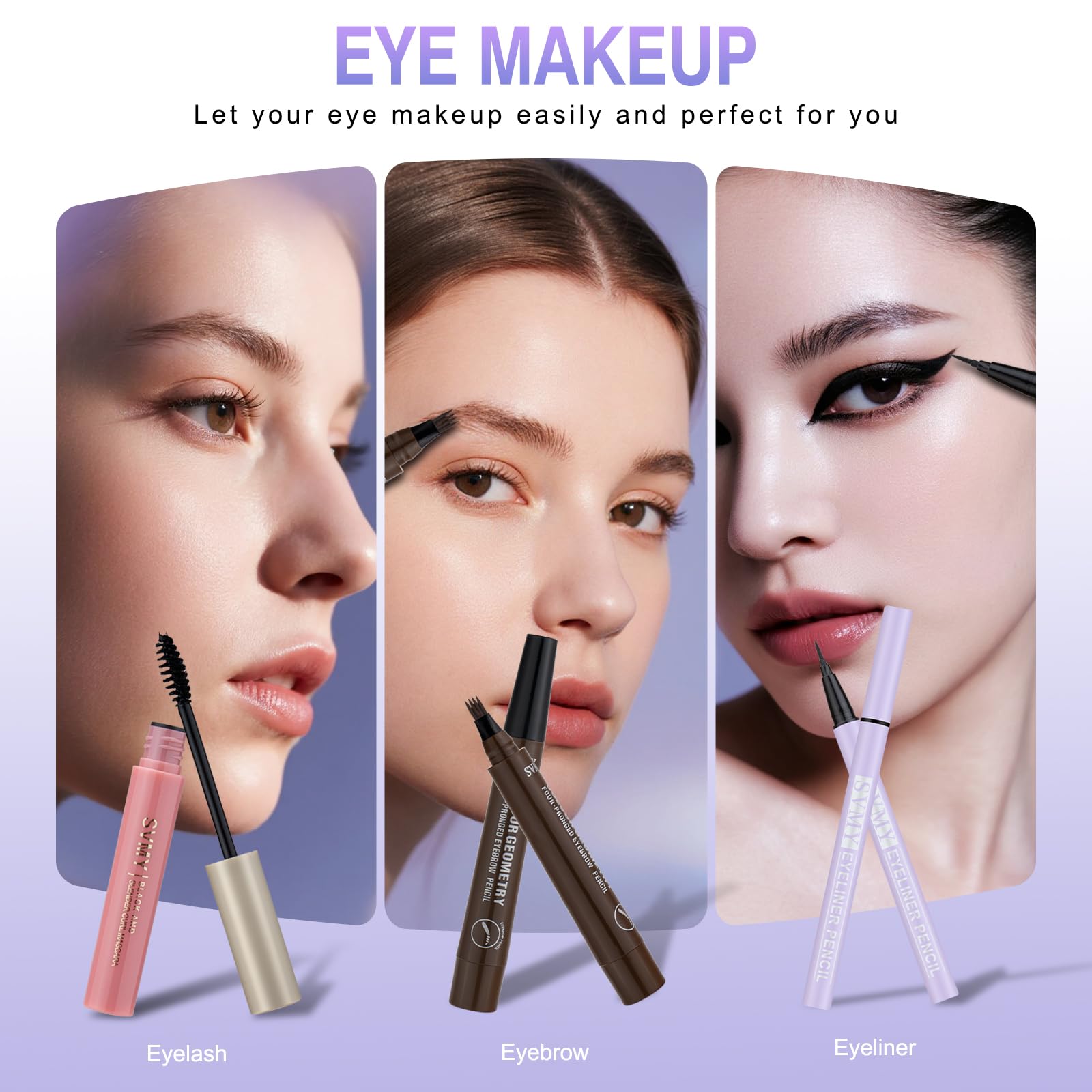 Venshun eyeliner pencil demonstrates sharp lines for day-to-night versatility.