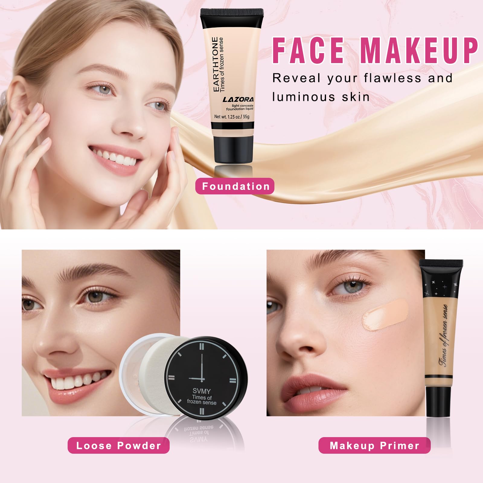 Venshun makeup set travel handbag: portable kit for on-the-go touch-ups.