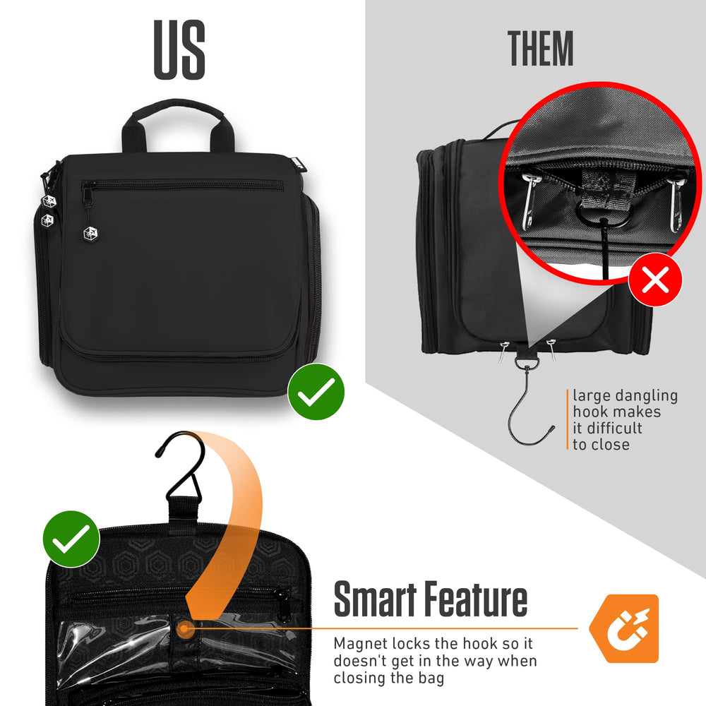 VENTURE 4TH hook-and-stand feature lets you hang it or stand upright.