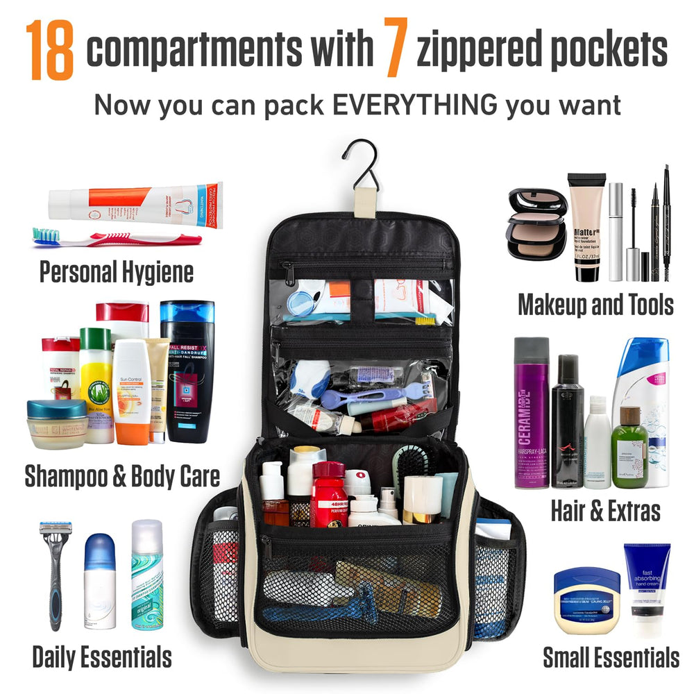 VENTURE 4TH removable clear pouch for liquids simplifies airport security.