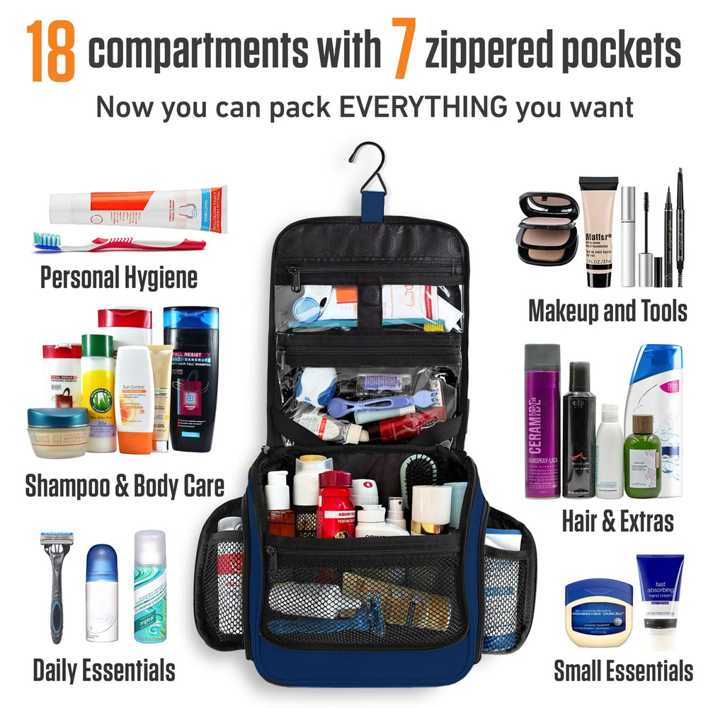 VENTURE 4TH removable clear pouch image supports TSA-ready liquids for quick security checks.