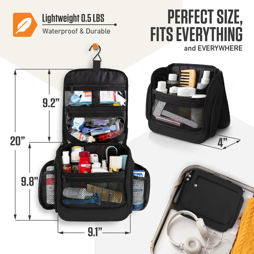 VENTURE 4TH travel toiletry bag durable materials protect essentials during trips.