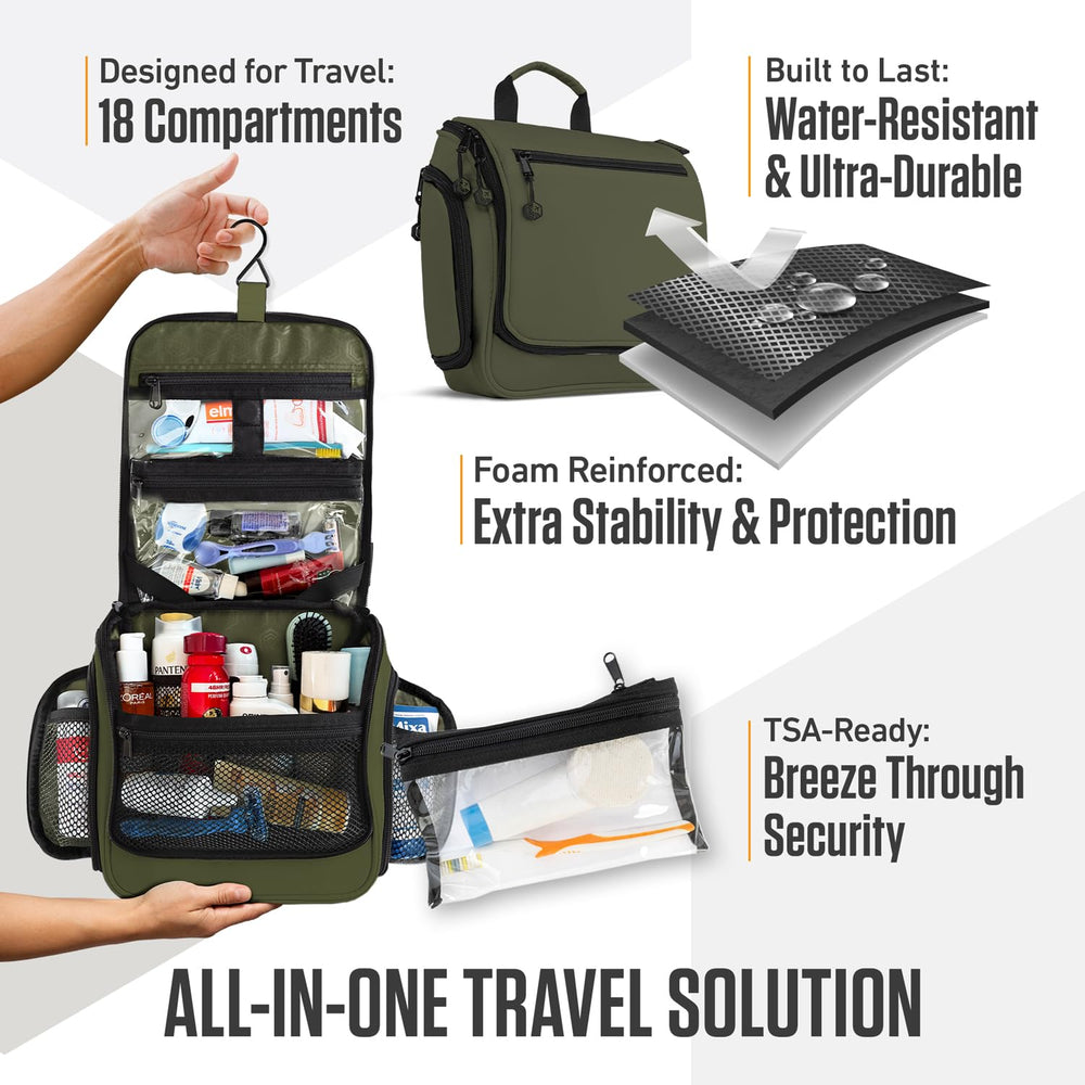 VENTURE 4TH water-resistant fabric forest green endures travel wear