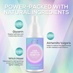 VENUS VISAGE Hair Inhibitor application on arm demonstrating body-use for reduced regrowth.