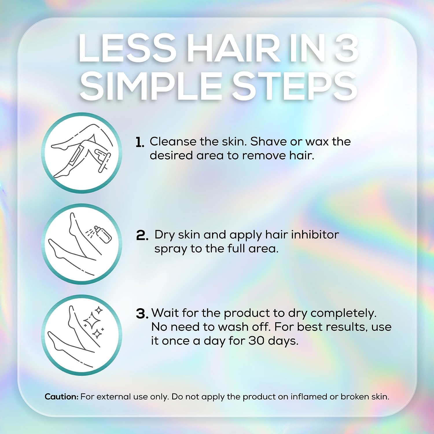 VENUS VISAGE Hair Inhibitor armpit usage for irritation-free post-wax care.