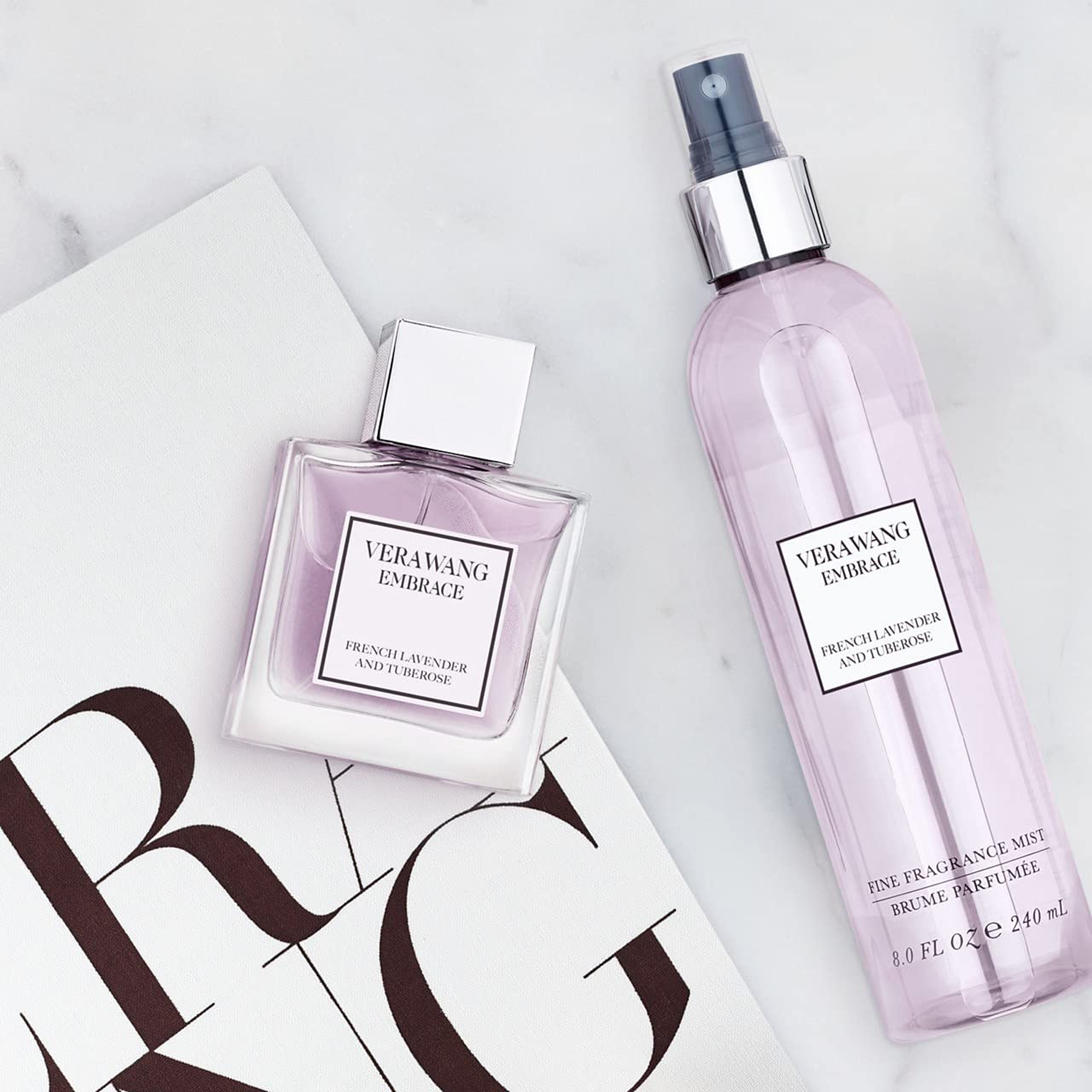 Vera Wang Embrace packaging box presents premium gifting or self care delight.