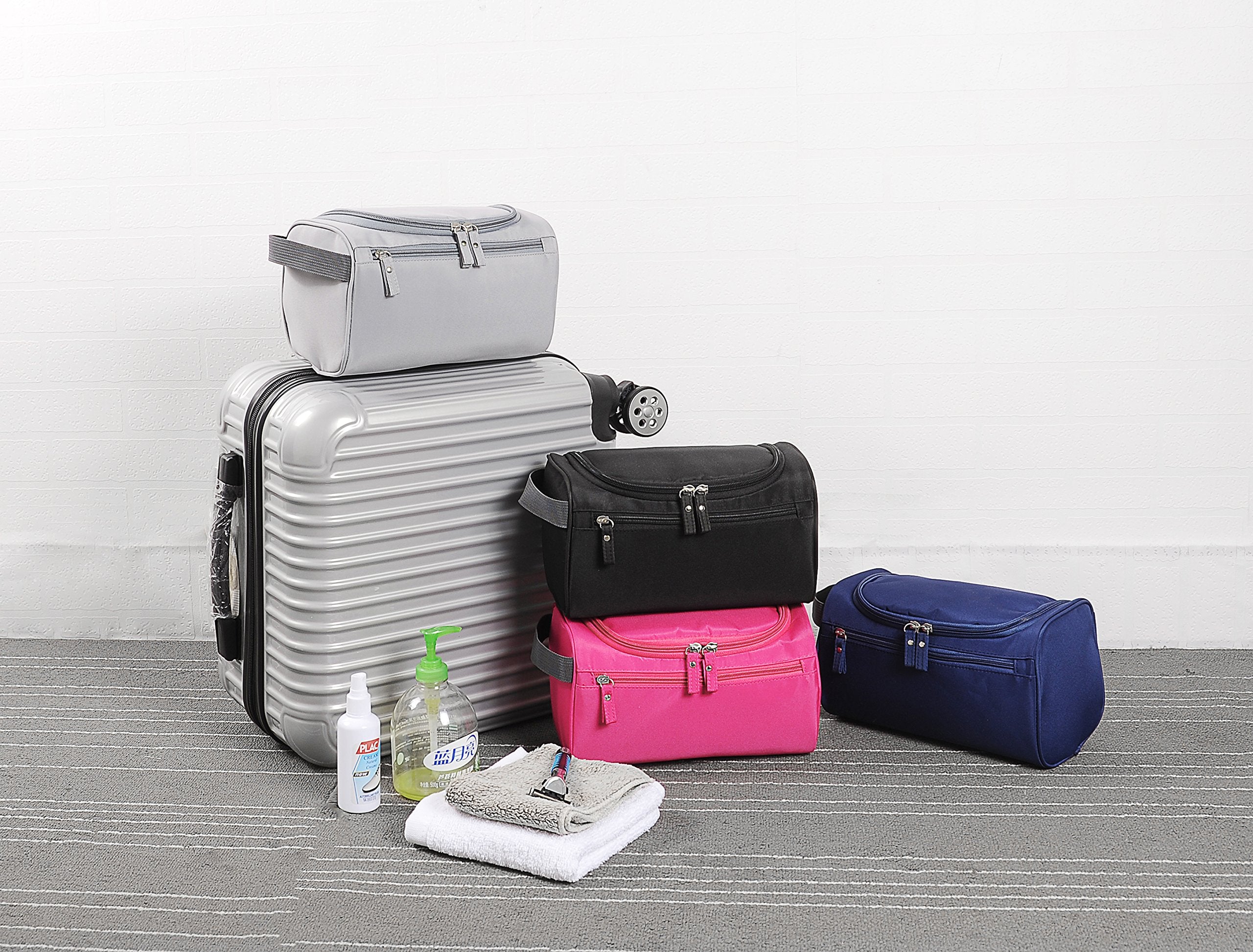 Vercord toiletry bag side pocket highlights quick-access storage on trips