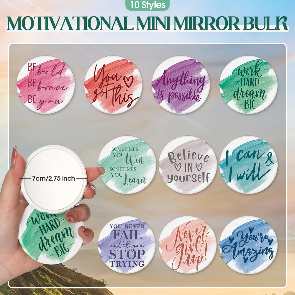 Vercraft 7 cm compact mirror for quick touch-ups on the go