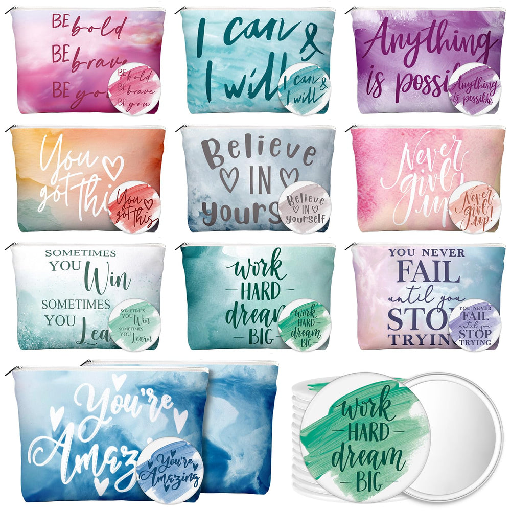 Vercraft inspirational canvas makeup bag patterns for daily motivation
