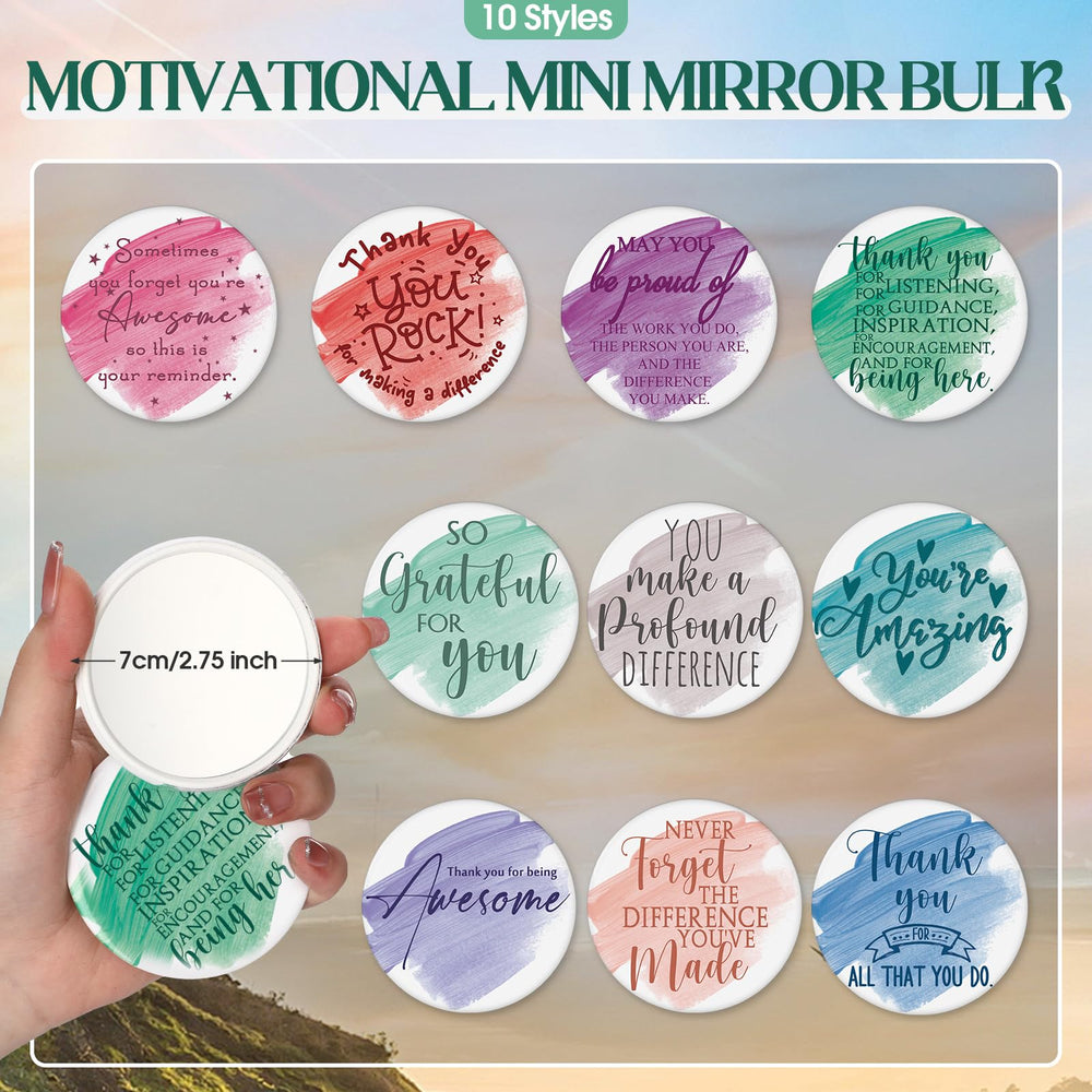 Vercraft compact mirrors flowers pattern for portable beauty checks on the go.