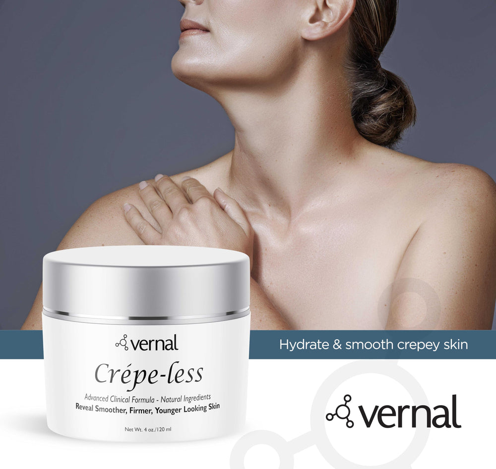 USA-made Vernal Crepe-less Cream jar with premium packaging