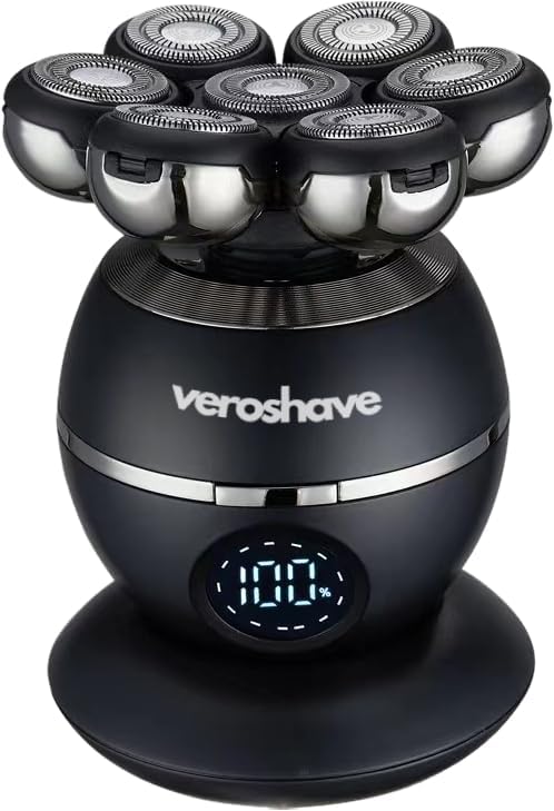 Veroshave IPX7 waterproof photo suggests comfortable wet and dry shaving in any setting.