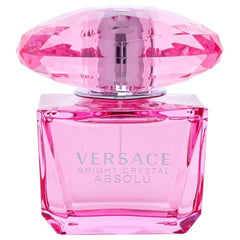 Versace Bright Crystal Absolu bottle side view highlighting premium design.