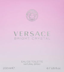Versace Bright Crystal cap detail highlights a sparkling finish, ideal for evening events