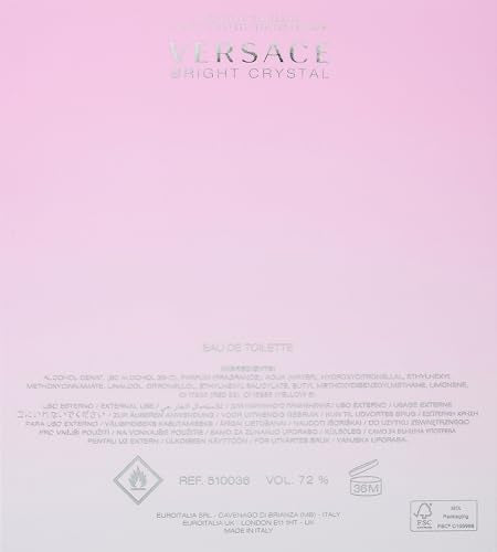 Versace Bright Crystal pink petals image evokes springtime freshness for daytime outings
