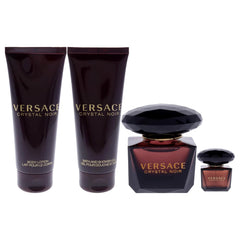 Versace Crystal Noir bath gel 3.4oz provides spa-like cleansing and fragrance base.