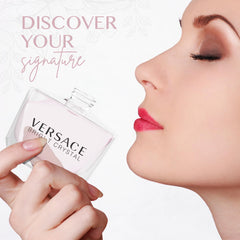 Versace Crystal Noir mini bottle display for elegant evening wear.