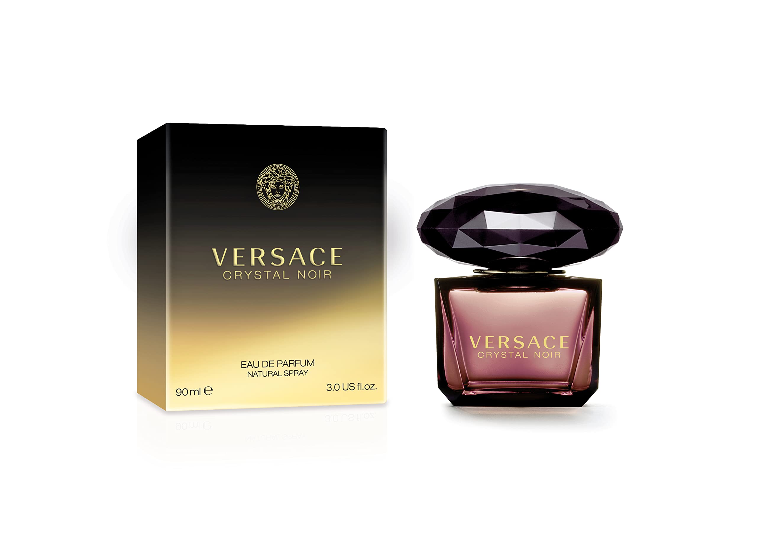Versace Crystal Noir packaging box—elegant presentation for gift-ready luxury and unboxing allure.