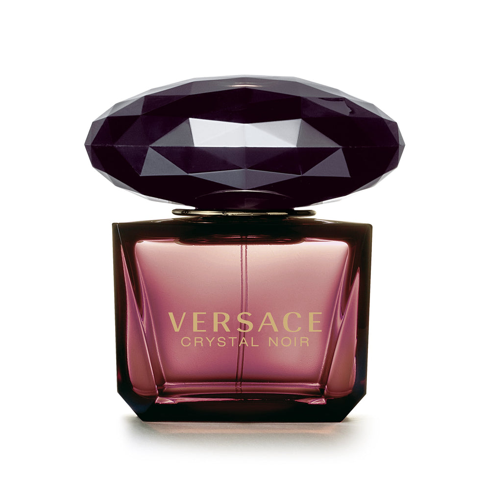 Versace Crystal Noir spray application demonstrates easy use for daily fragrance rituals