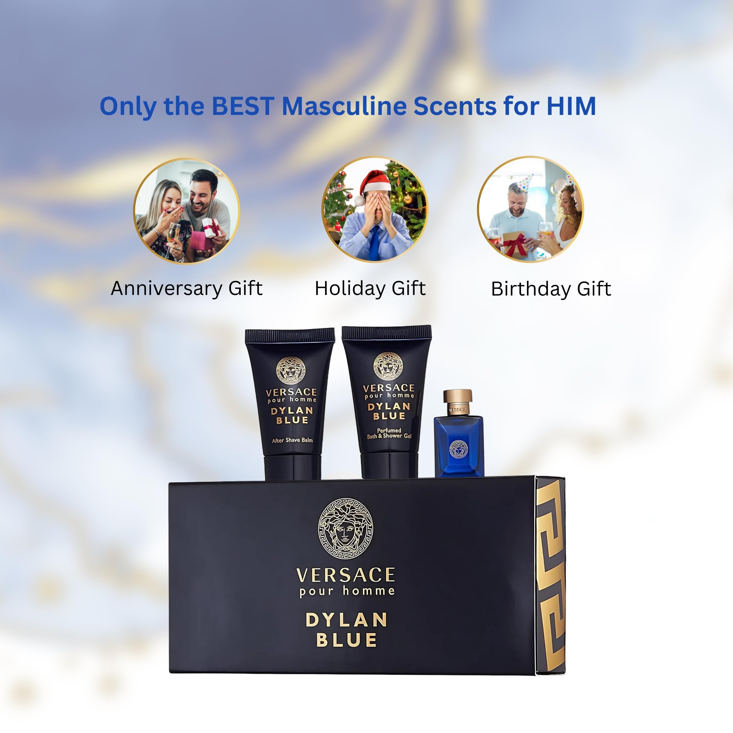 Versace Dylan Blue packaging image emphasizing gift-ready presentation