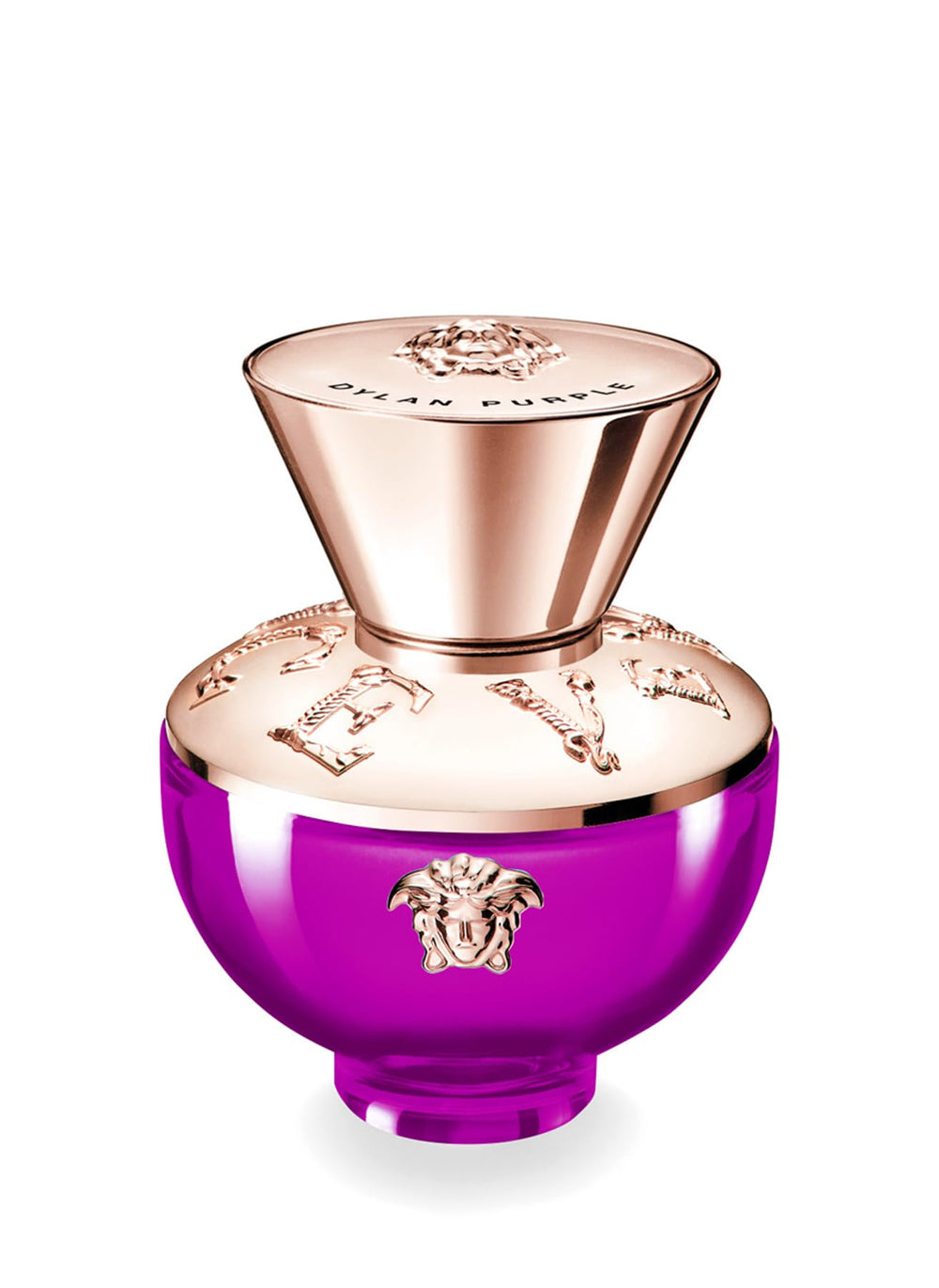 Versace Dylan Purple bottle front view for a bright, confident daily wear.