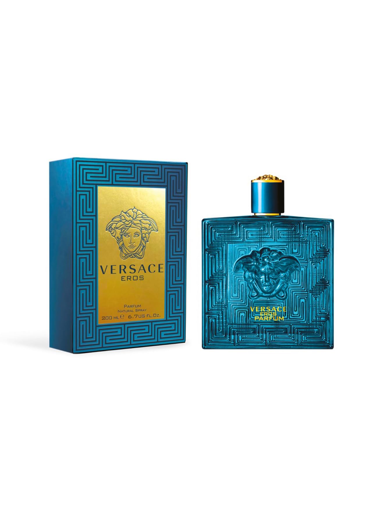 Versace Eros spray action for a lasting signature scent.