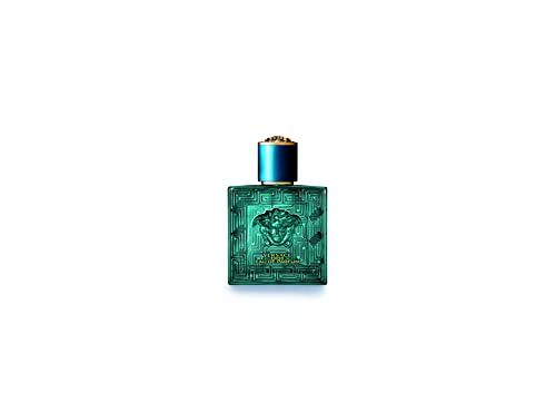 Versace Eros EdP spray mist highlighting bold, lasting impression.